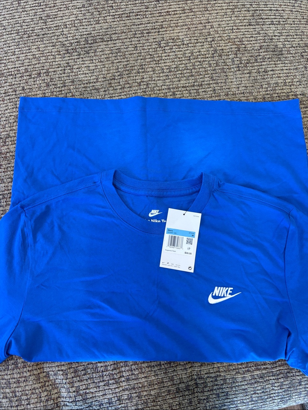 Nike Royal Blue Short-Sleeve Logo Tee